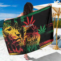 Reggae King Marley One Love Sarong Rastafarian Lion Grunge - Wonder Print Shop