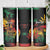 Personalized Reggae King Marley One Love Skinny Tumbler Rastafarian Lion Grunge - Wonder Print Shop