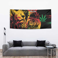 Reggae King Marley One Love Tapestry Rastafarian Lion Grunge - Wonder Print Shop