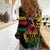 Personalized Reggae King Marley One Love Women Casual Shirt Rastafarian Lion Grunge - Wonder Print Shop