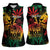 Personalized Reggae King Marley One Love Women Sleeveless Polo Shirt Rastafarian Lion Grunge - Wonder Print Shop