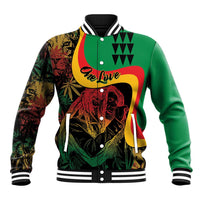 Personalized Legend Reggae Marley Baseball Jacket Kakau Jawaiian