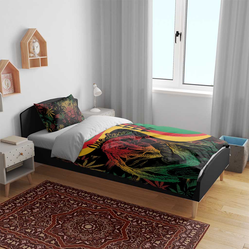 Legend Reggae Marley Bedding Set Kakau Jawaiian