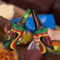 Personalized Legend Reggae Marley 4 in 1 Can Cooler Tumbler Kakau Jawaiian