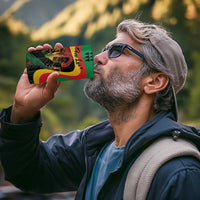 Personalized Legend Reggae Marley 4 in 1 Can Cooler Tumbler Kakau Jawaiian