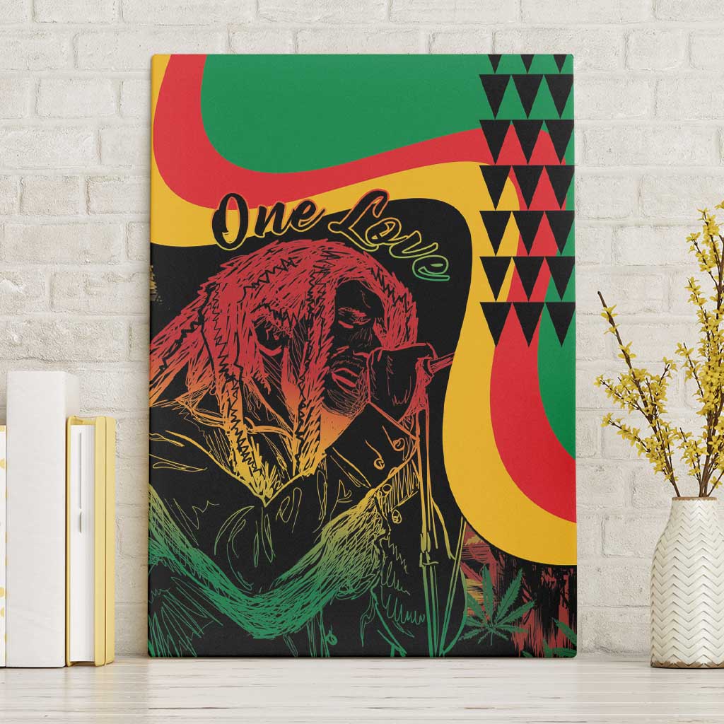 Legend Reggae Marley Canvas Wall Art Kakau Jawaiian