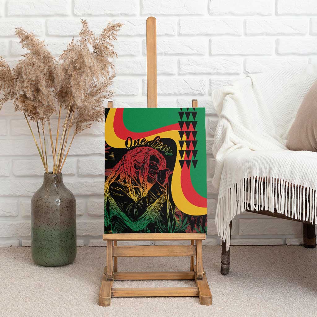 Legend Reggae Marley Canvas Wall Art Kakau Jawaiian