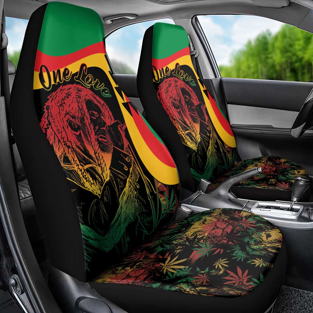 Legend Reggae Marley Car Seat Cover Kakau Jawaiian