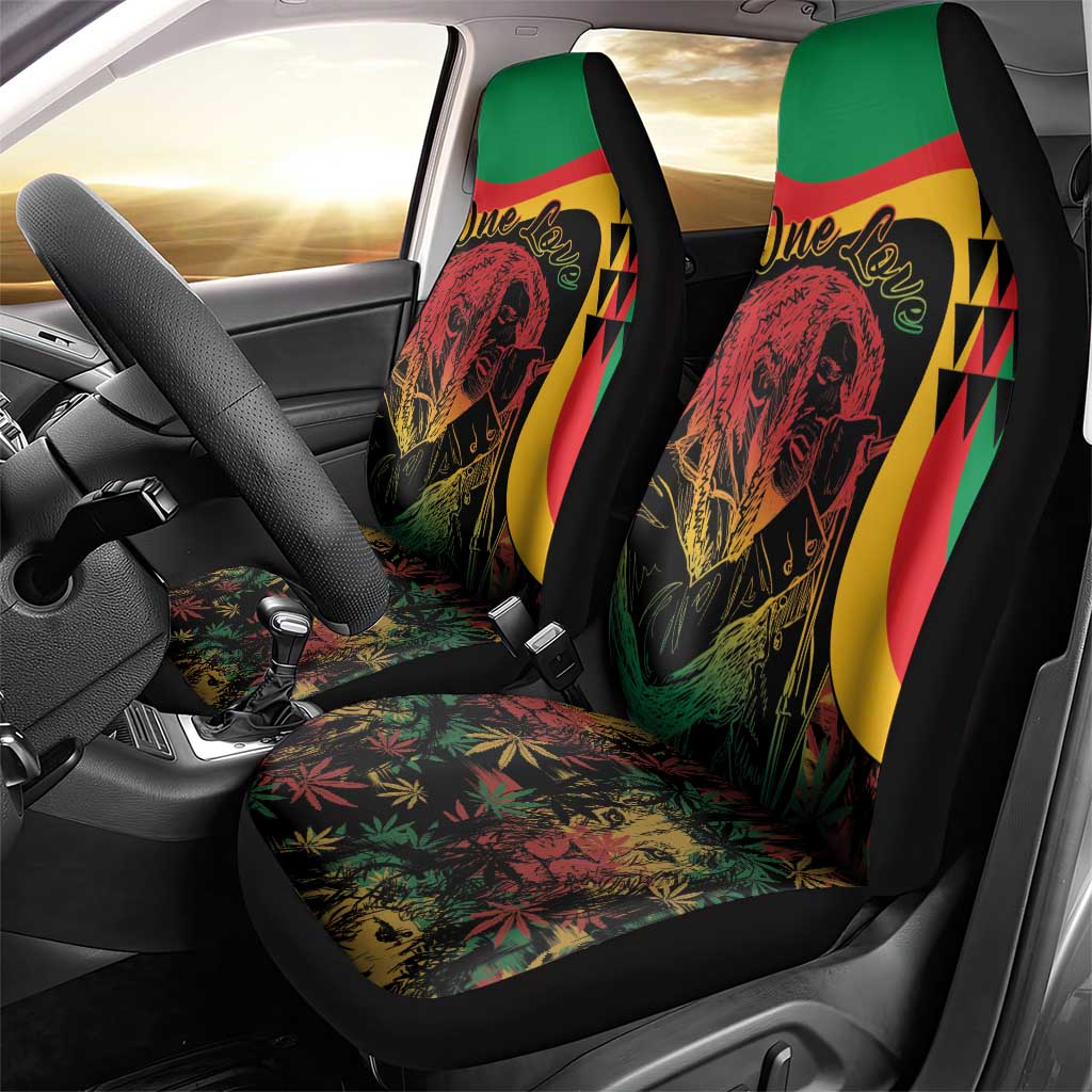 Legend Reggae Marley Car Seat Cover Kakau Jawaiian