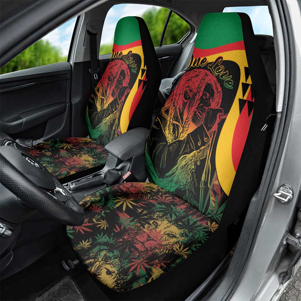 Legend Reggae Marley Car Seat Cover Kakau Jawaiian