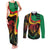 Personalized Legend Reggae Marley Couples Matching Tank Maxi Dress and Long Sleeve Button Shirt Kakau Jawaiian
