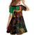 Personalized Legend Reggae Marley Family Matching Off The Shoulder Long Sleeve Dress and Hawaiian Shirt Kakau Jawaiian