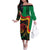 Personalized Legend Reggae Marley Family Matching Off The Shoulder Long Sleeve Dress and Hawaiian Shirt Kakau Jawaiian