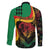 Personalized Legend Reggae Marley Family Matching Off Shoulder Short Dress and Hawaiian Shirt Kakau Jawaiian