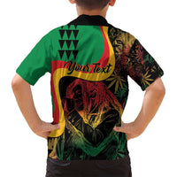 Personalized Legend Reggae Marley Family Matching Puletasi and Hawaiian Shirt Kakau Jawaiian