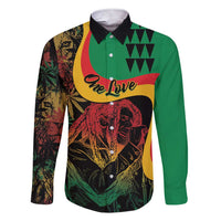 Personalized Legend Reggae Marley Family Matching Short Sleeve Bodycon Dress and Hawaiian Shirt Kakau Jawaiian