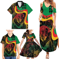 Personalized Legend Reggae Marley Family Matching Summer Maxi Dress and Hawaiian Shirt Kakau Jawaiian