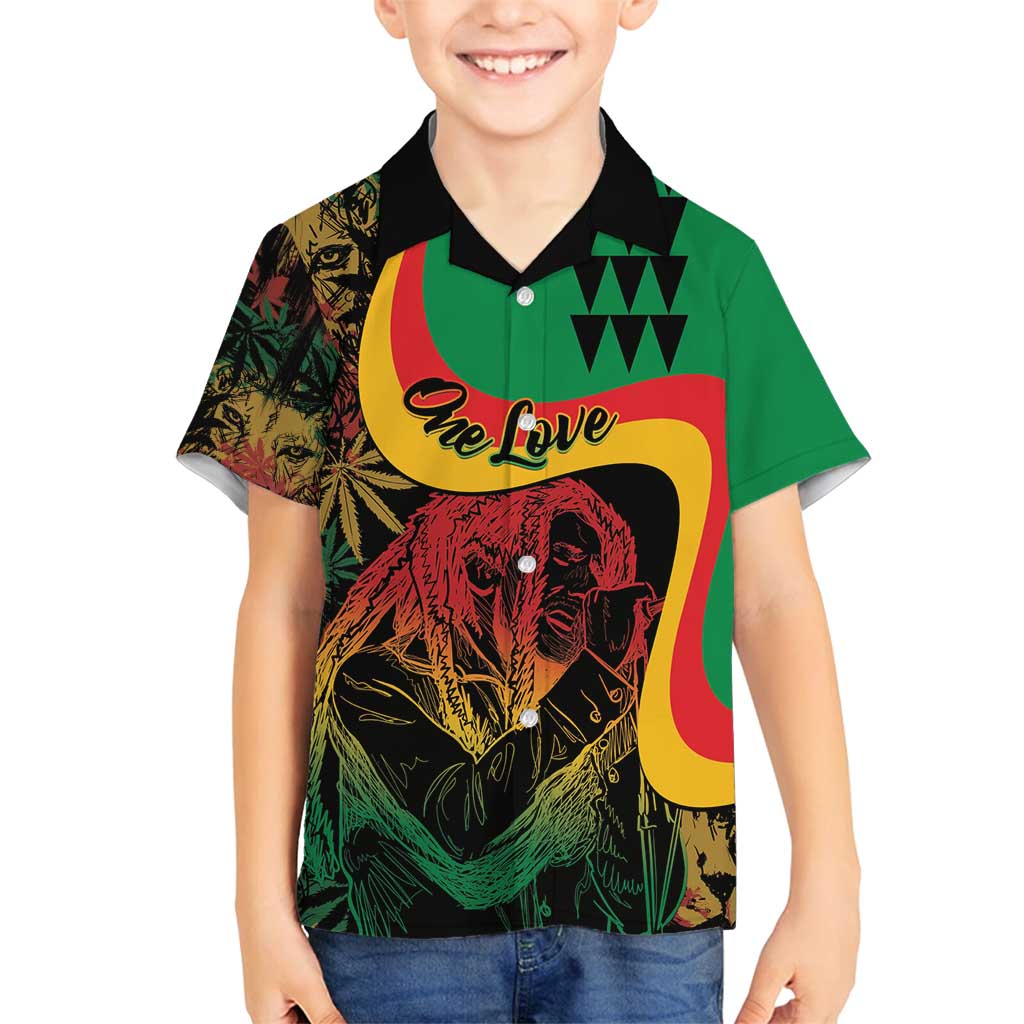 Personalized Legend Reggae Marley Family Matching Tank Maxi Dress and Hawaiian Shirt Kakau Jawaiian