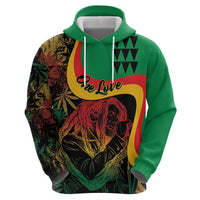 Personalized Legend Reggae Marley Hoodie Kakau Jawaiian