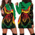 Personalized Legend Reggae Marley Hoodie Dress Kakau Jawaiian