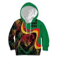 Personalized Legend Reggae Marley Kid Hoodie Kakau Jawaiian