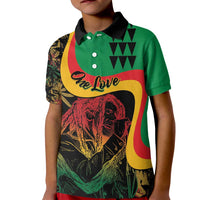 Personalized Legend Reggae Marley Kid Polo Shirt Kakau Jawaiian