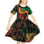 Personalized Legend Reggae Marley Kid Short Sleeve Dress Kakau Jawaiian