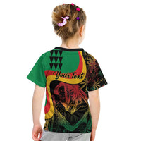 Personalized Legend Reggae Marley Kid T Shirt Kakau Jawaiian