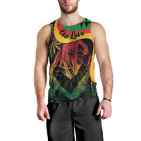 Personalized Legend Reggae Marley Men Tank Top Kakau Jawaiian