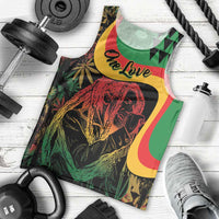 Personalized Legend Reggae Marley Men Tank Top Kakau Jawaiian