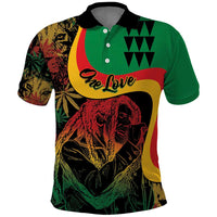 Personalized Legend Reggae Marley Polo Shirt Kakau Jawaiian