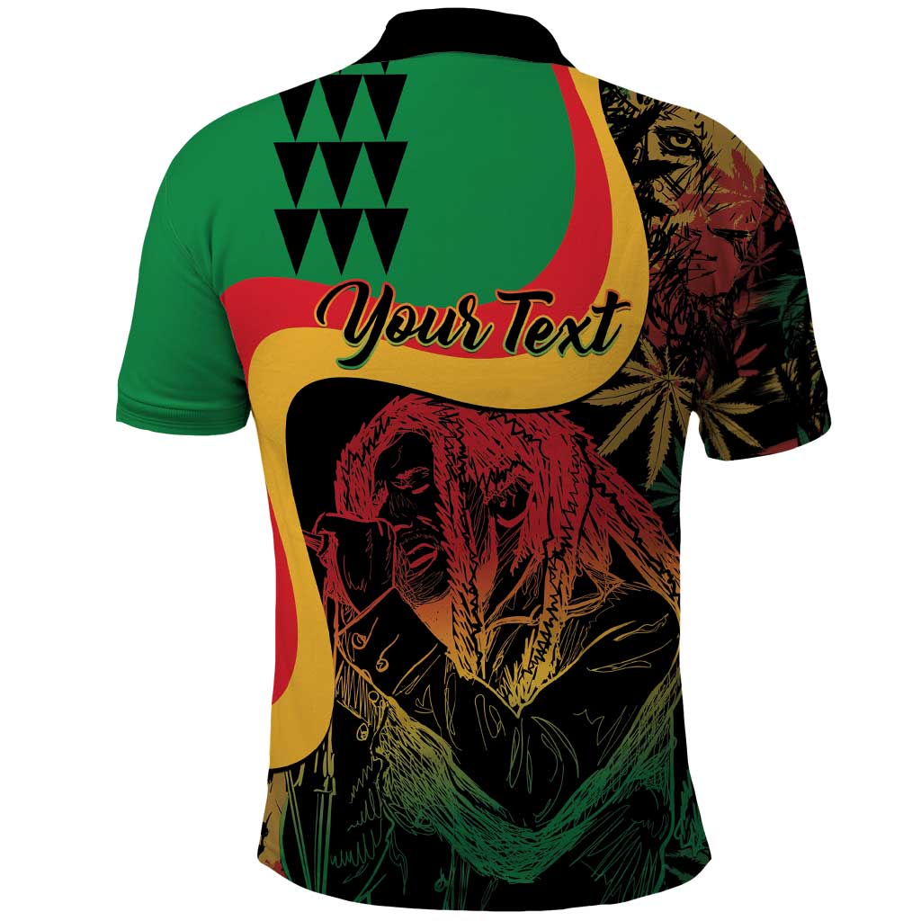 Personalized Legend Reggae Marley Polo Shirt Kakau Jawaiian