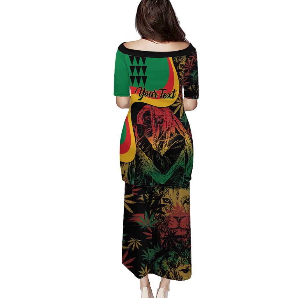 Personalized Legend Reggae Marley Puletasi Kakau Jawaiian - Wonder Print Shop