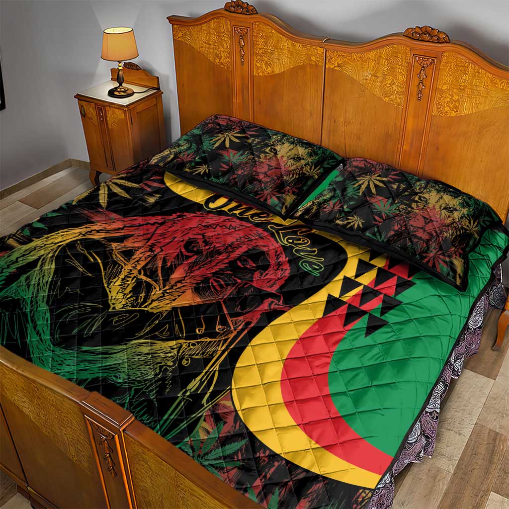 Legend Reggae Marley Quilt Bed Set Kakau Jawaiian - Wonder Print Shop