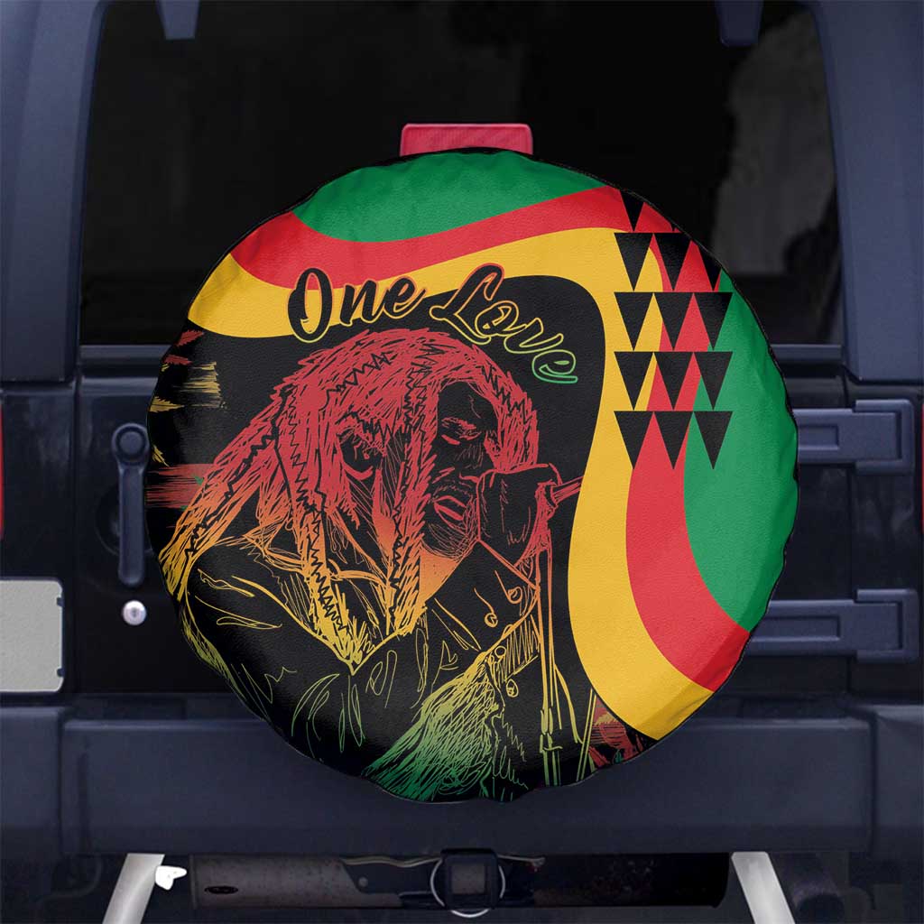 Legend Reggae Marley Spare Tire Cover Kakau Jawaiian - Wonder Print Shop