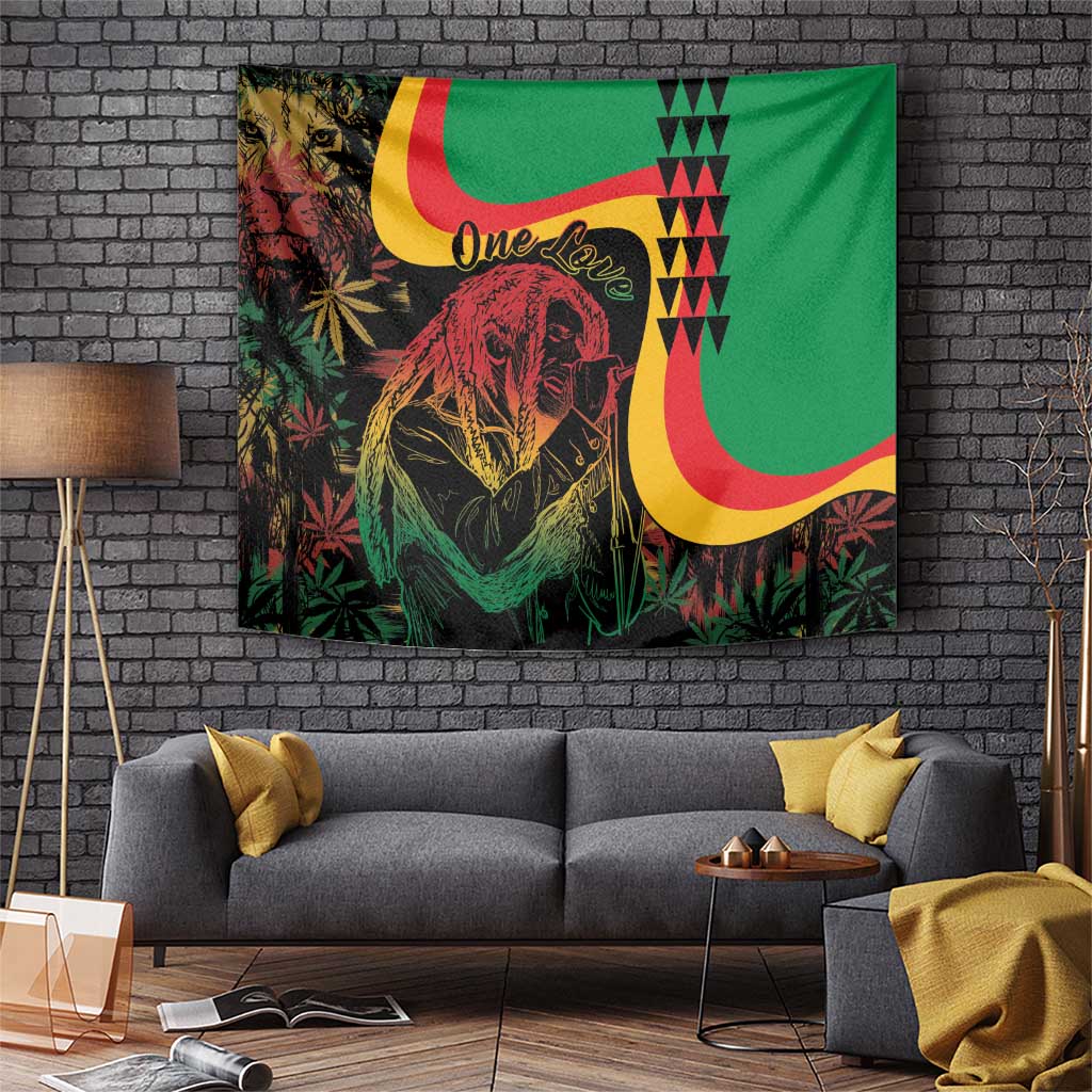 Legend Reggae Marley Tapestry Kakau Jawaiian - Wonder Print Shop