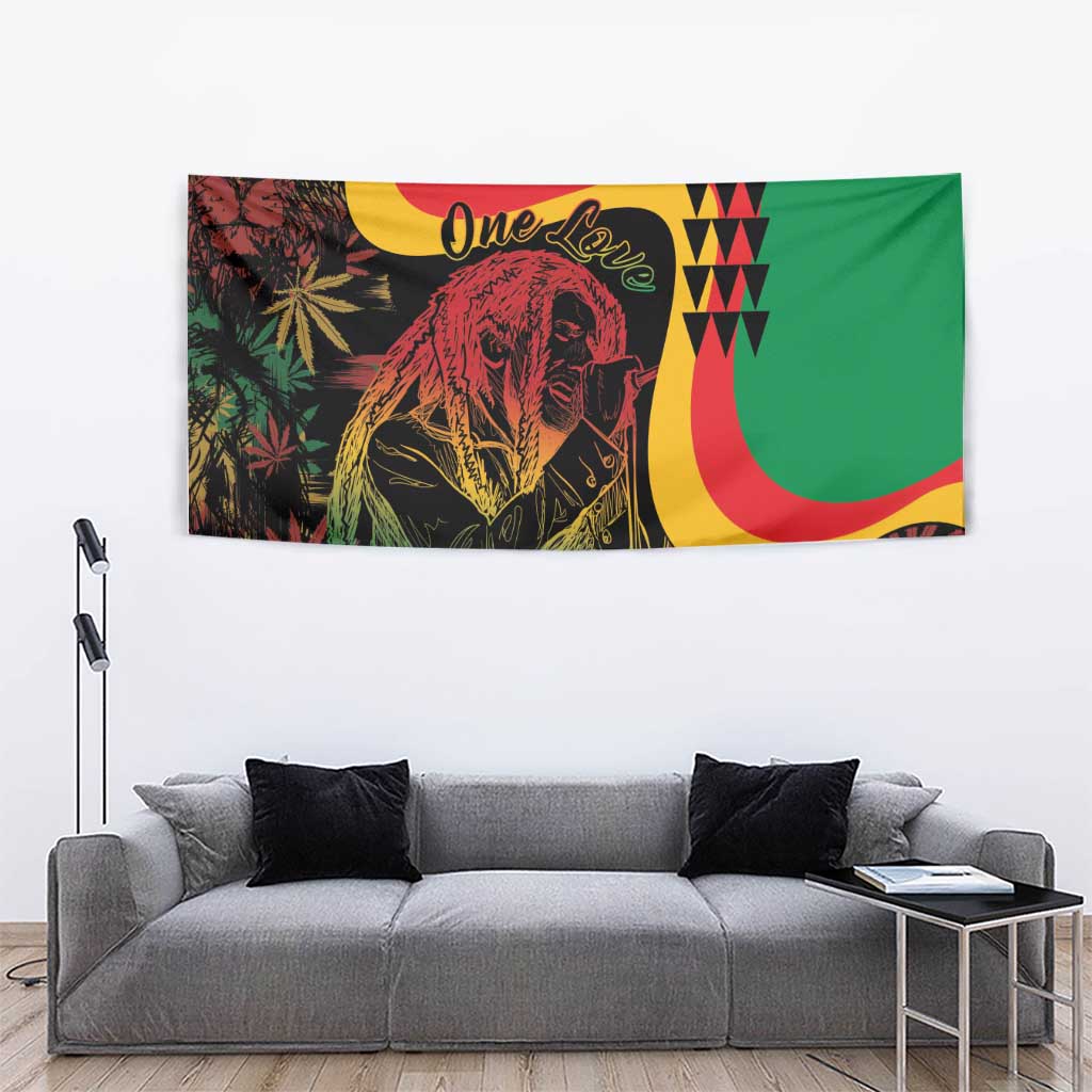 Legend Reggae Marley Tapestry Kakau Jawaiian - Wonder Print Shop