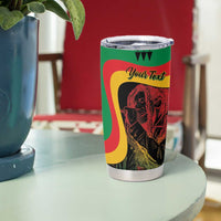 Personalized Legend Reggae Marley Tumbler Cup Kakau Jawaiian - Wonder Print Shop