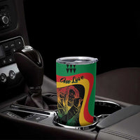 Personalized Legend Reggae Marley Tumbler Cup Kakau Jawaiian - Wonder Print Shop