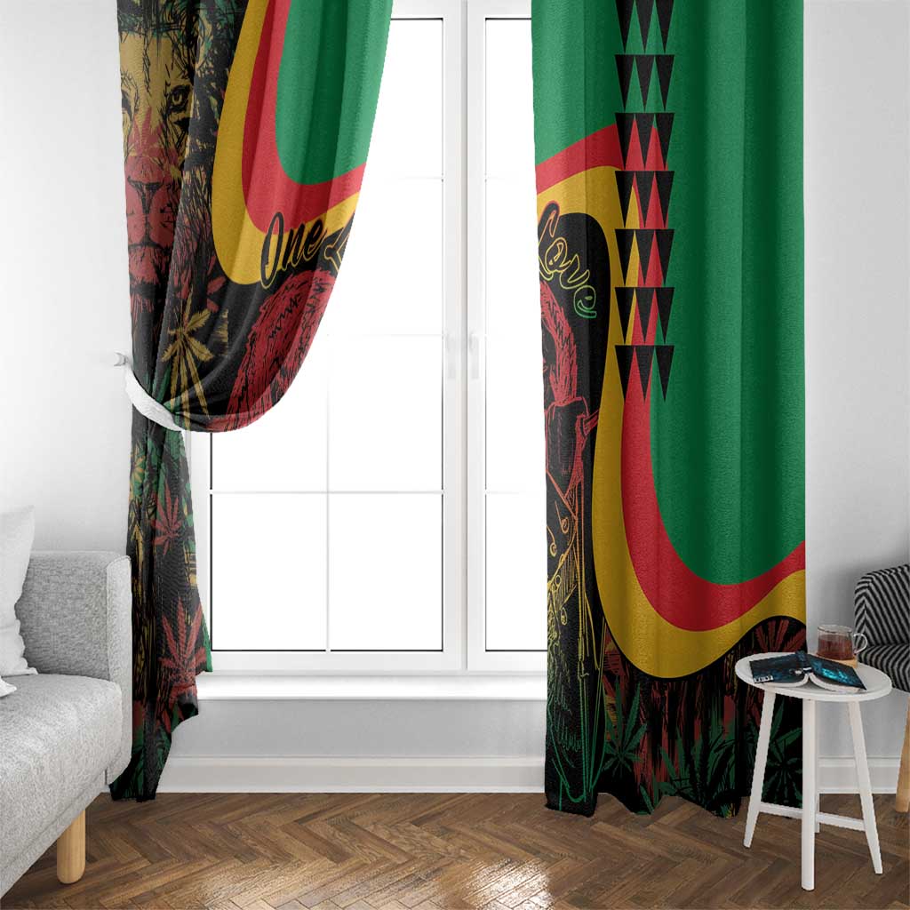 Legend Reggae Marley Window Curtain Kakau Jawaiian - Wonder Print Shop