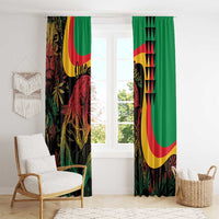 Legend Reggae Marley Window Curtain Kakau Jawaiian - Wonder Print Shop