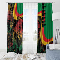 Legend Reggae Marley Window Curtain Kakau Jawaiian - Wonder Print Shop