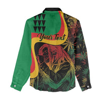 Personalized Legend Reggae Marley Women Casual Shirt Kakau Jawaiian - Wonder Print Shop