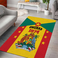 Gwenad Area Rug Grenada Coat Of Arms Flag Style