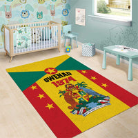 Gwenad Area Rug Grenada Coat Of Arms Flag Style