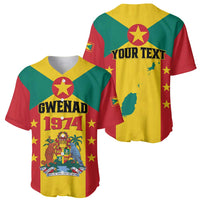 Personalized Gwenad Baseball Jersey Grenada Coat Of Arms Flag Style