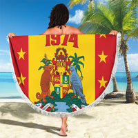 Gwenad Beach Blanket Grenada Coat Of Arms Flag Style
