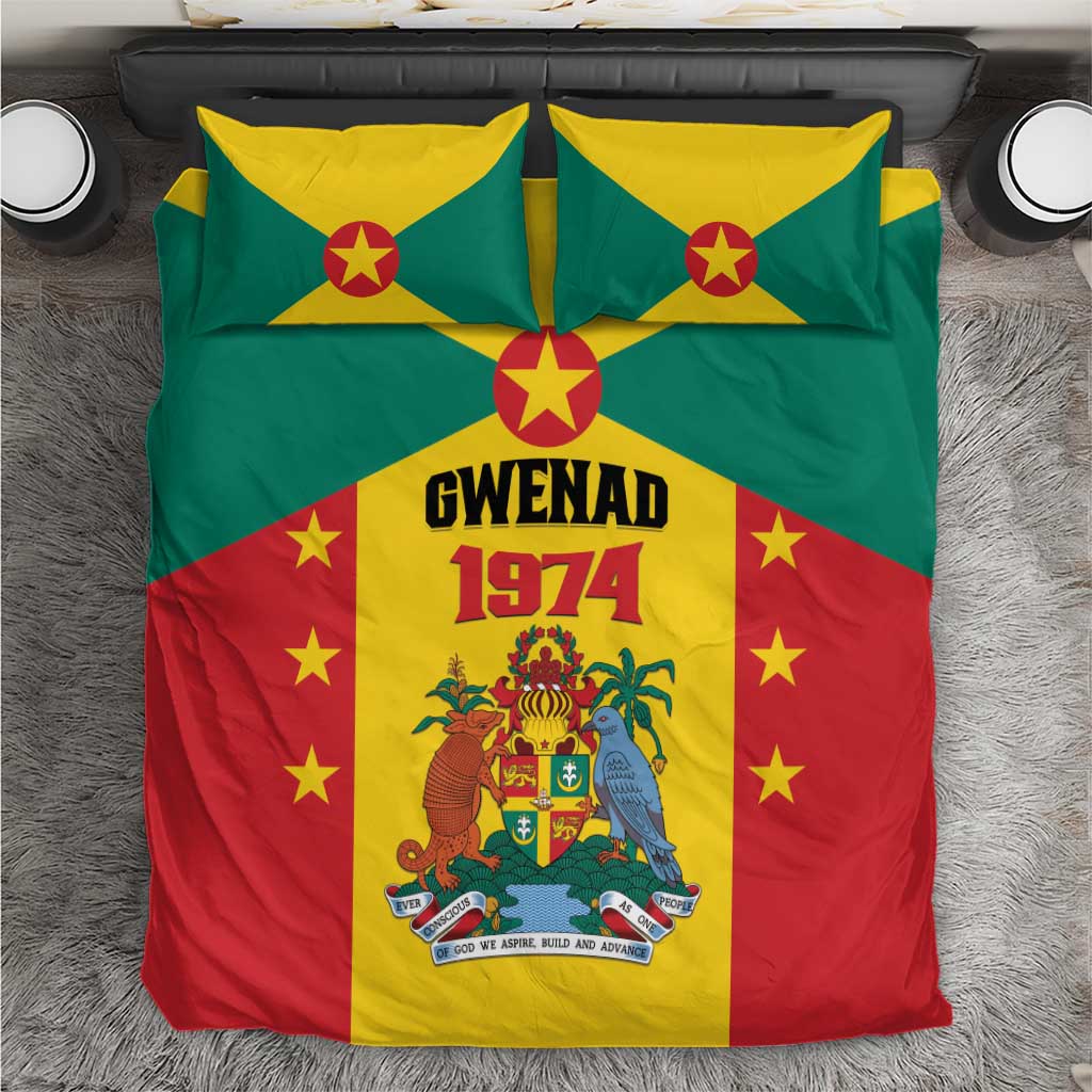 Gwenad Bedding Set Grenada Coat Of Arms Flag Style