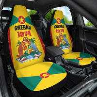 Gwenad Car Seat Cover Grenada Coat Of Arms Flag Style