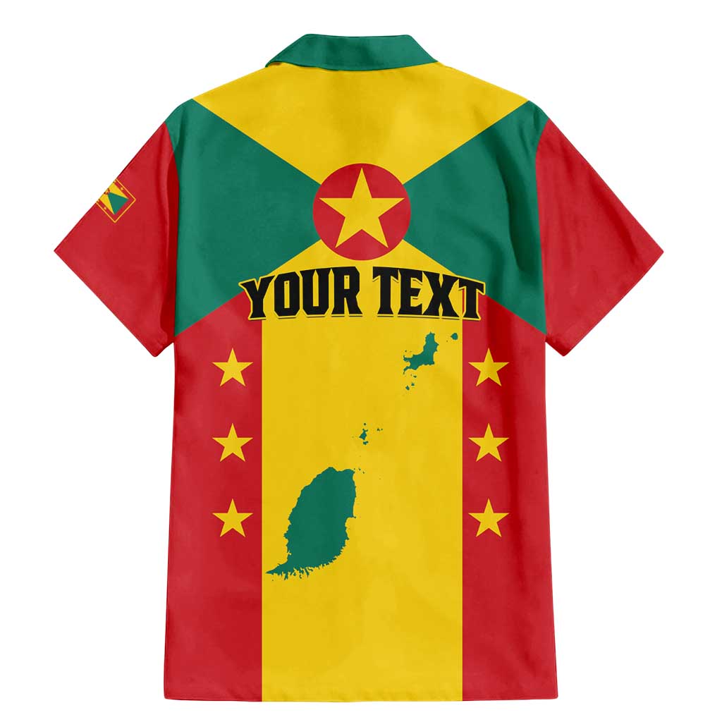 Personalized Gwenad Family Matching Mermaid Dress and Hawaiian Shirt Grenada Coat Of Arms Flag Style